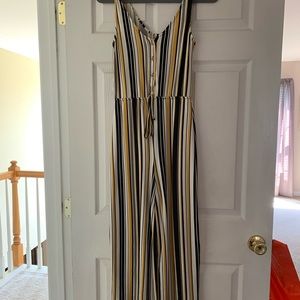 Charlotte Russe Stripe jumpsuit